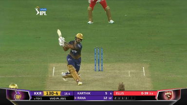 M45: KKR vs PBKS – Nitish Rana Six
