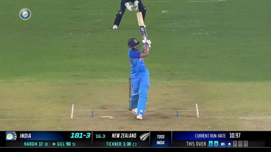 IND vs NZ 2023, 3RD T20I: Shubman Gill  Six