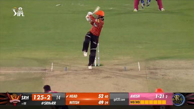 M50: SRH vs RR – Travis Head Six