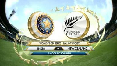 Ind v NZ (Women), 1st ODI – Fall Of Wickets