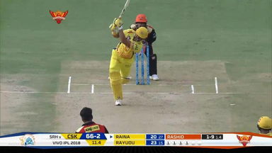 M20: SRH vs CSK –  Suresh Raina Six