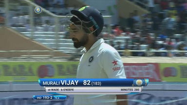 IND vs AUS 2017 - 3rd Test day 3 : Murali Vijay Wicket