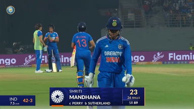 IND-W vs AUS-W 2023-24, 2nd T20I: Smriti Mandhana Wicket