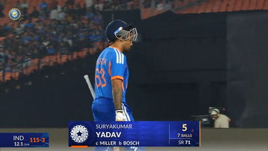 IND vs SA 2025, 5th T20I: Suryakumar Yadav Wicket