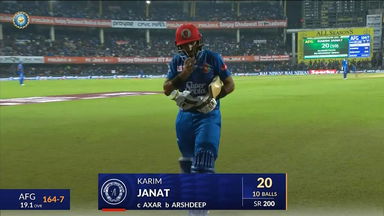 IND vs AFG 2024, 2ND T20I: Karim Janat Wicket