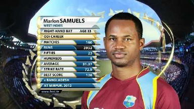 1ST ODI: IND vs WI  –   Marlon Samuels' 126 not out