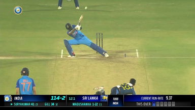 IND vs SL 2023, 3RD T20I: Suryakumar Yadav  Six