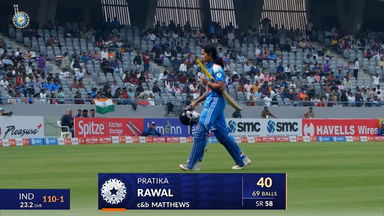 IND-W vs WI-W 2024, 1st ODI: Pratika Rawal Wicket