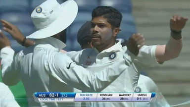 Umesh Yadav's fiery spell rattles Australia