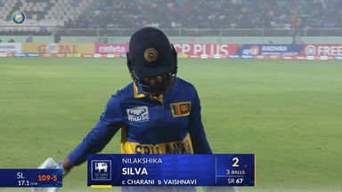 IND-W vs SL-W 2025, 2nd T20I: Nilakshi De Silva Wicket