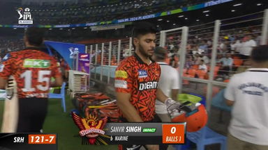 Q1: KKR vs SRH – Sanvir Singh Wicket