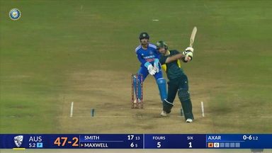 IND vs AUS 2023-24, 2ND T20I: Glenn Maxwell Six
