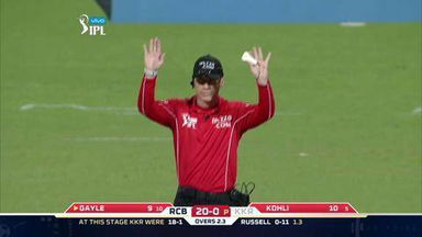 M48: KKR vs RCB – Chris Gayle Six