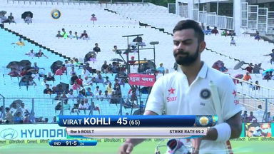 India VS NZ 2016, 2nd Test day 3 - Virat Kohli Wicket