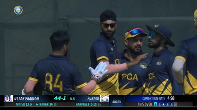 SMAT 2023 QF 1, Punjab vs Uttar Pradesh: Fall of Wickets