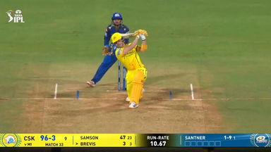 IPL 2026 M33: MI vs CSK - Dewald Brevis Six