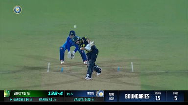 IND-W vs AUS-W 2022, 5TH T20I: Ashleigh Gardner  Six
