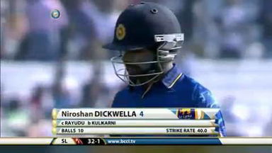5TH ODI: IND vs SL – Niroshan Dickwella Wicket