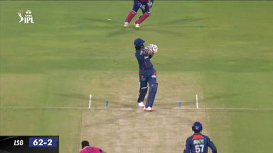M44: LSG vs RR – K L Rahul Six
