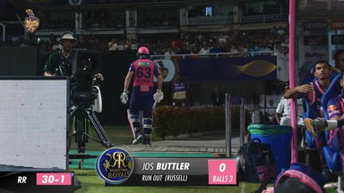 M56: KKR vs RR – Jos Buttler Wicket
