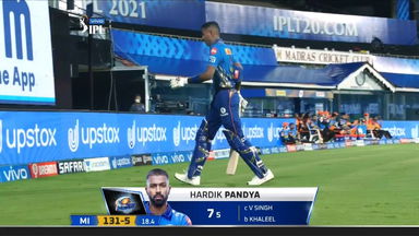 M09: MI vs SRH  –Hardik Pandya Wicket