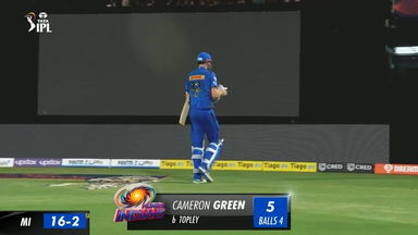 M05: RCB vs MI –  Cameron Green Wicket