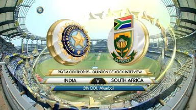 5TH ODI: IND vs SA  –   Interview – Quinton de Kock