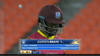 IND vs WI 2022, 2ND ODI: Darren Bravo Wicket