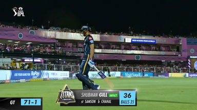 M48: RR vs GT – Shubman Gill Wicket