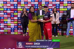 TATA WPL Green Dot Balls of the Match: Match 12, Royal Challengers Bengaluru vs Gujarat Giants, WPL 2025: Renuka Singh