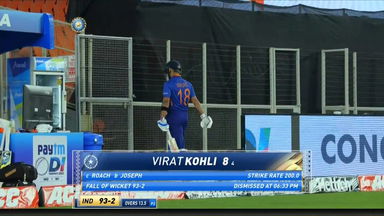 IND vs WI 2022, 1ST ODI: Virat Kohli Wicket