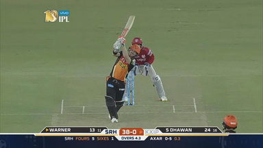 M33: KXIP vs SRH – David Warner Six