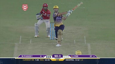 M49: KXIP vs KKR – Chris Lynn Six