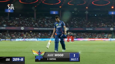 M15: RCB vs LSG – Mark Wood Wicket