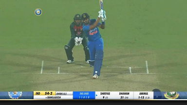 IND vs BAN 2019, 1st T20I: Shreyas Iyer Six