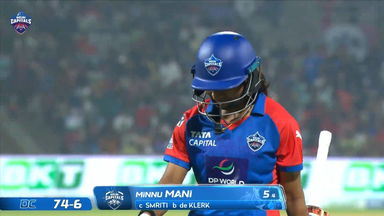 Wicket: Match 11, Delhi Capitals vs Royal Challengers Bengaluru, WPL 2026: Minnu Mani Wicket