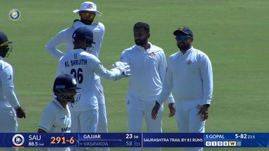 Ranji Trophy 2025-26, Saurashtra vs Karnataka, Day 3: Match Highlights