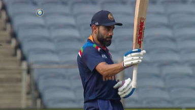 Virat Kohli's steady 56(60)