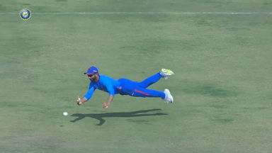SMAT 2023 QF 3: Flying Rahane's splendid fielding effort to run out Krunal