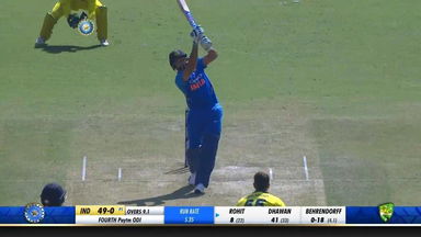 IND vs AUS 2019, 4th ODI: Rohit Sharma Six