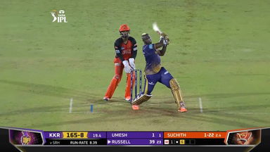 M25: SRH vs KKR – Andre Russell Six