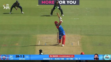 IPL 2025 M35: GT vs DC - KL Rahul Six
