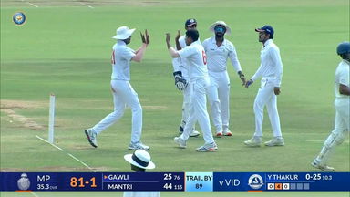 Ranji Trophy 2023/24, Vidarbha vs Madhya Pradesh, SF 1: Madhya Pradesh 1st Innings Fall of Wickets