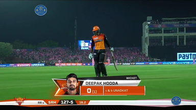 M45: RR vs SRH – Deepak Hooda Wicket