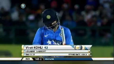 1ST T20I: IND vs SA – Virat Kohli Wicket