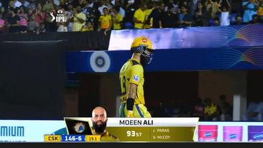 M68: RR vs CSK – Moeen Ali Wicket