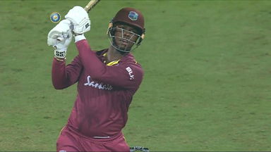 IND vs WI 2019, 3rd T20I: Shimron Hetmyer Six