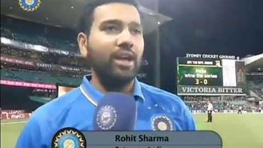 India's tour of Australia, 2016: Rohit Sharma Interview