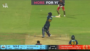 IPL 2025 M14: RCB vs GT - Sherfane Rutherford Six