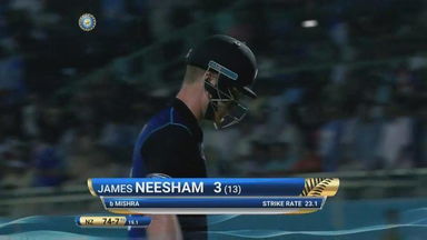 IND vs NZ 2016, 5th ODI: Jimmy Neesham  Wicket